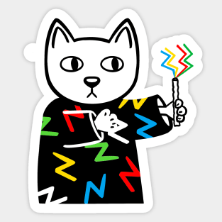 Disabled pride cat Sticker